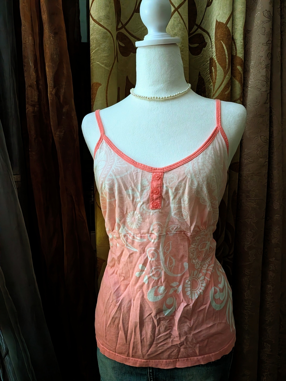 Babydoll La Vie En Rose Fitted Pink Floral Top Coquette Y2K